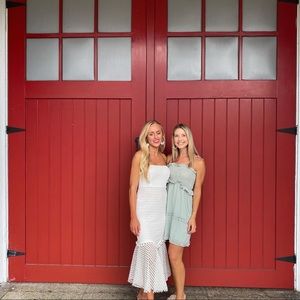 Size small white midi dress